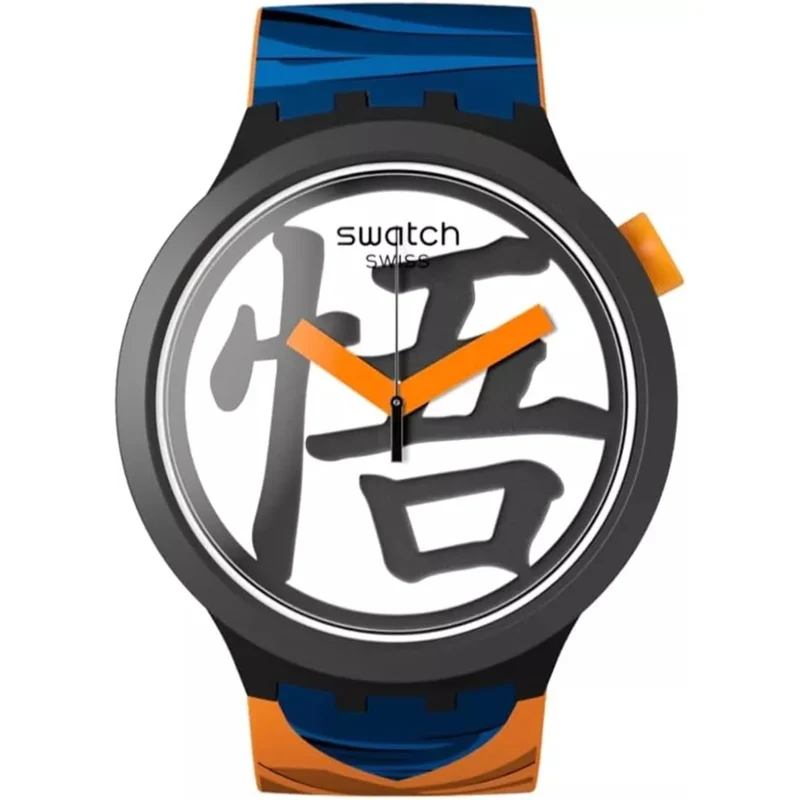 Swatch Dragon Ball X Goku White Dial Watch SB01Z101