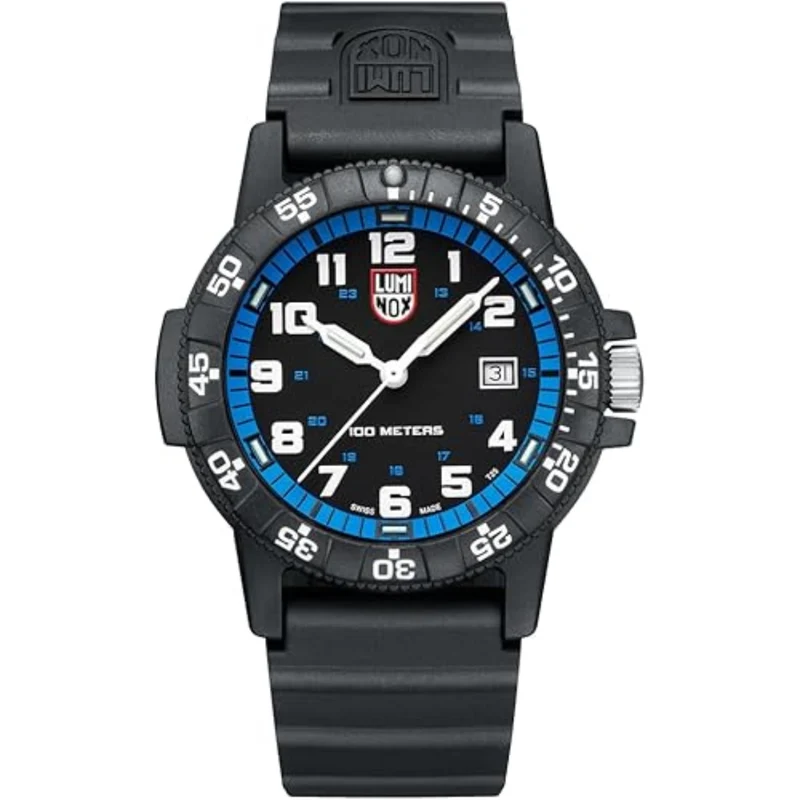 Luminox Leatherback Sea Turtle 44mm Black Dial Rubber Mens Quartz Watch XS.0324