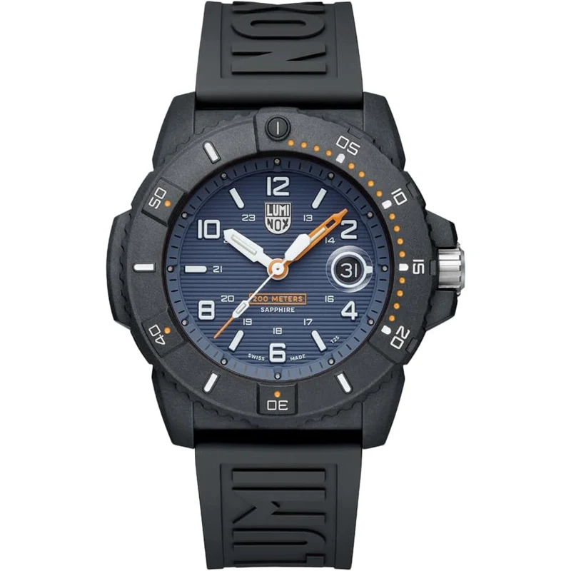 Luminox Navy Seal 3600 Series Blue Dial Black Silicone Strap Men's Watch XS.3602.NSF