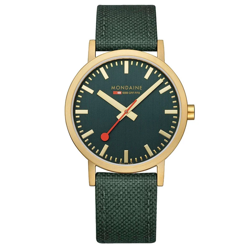 Mondaine Classic Green Dial Watch A660.30360.60SBS