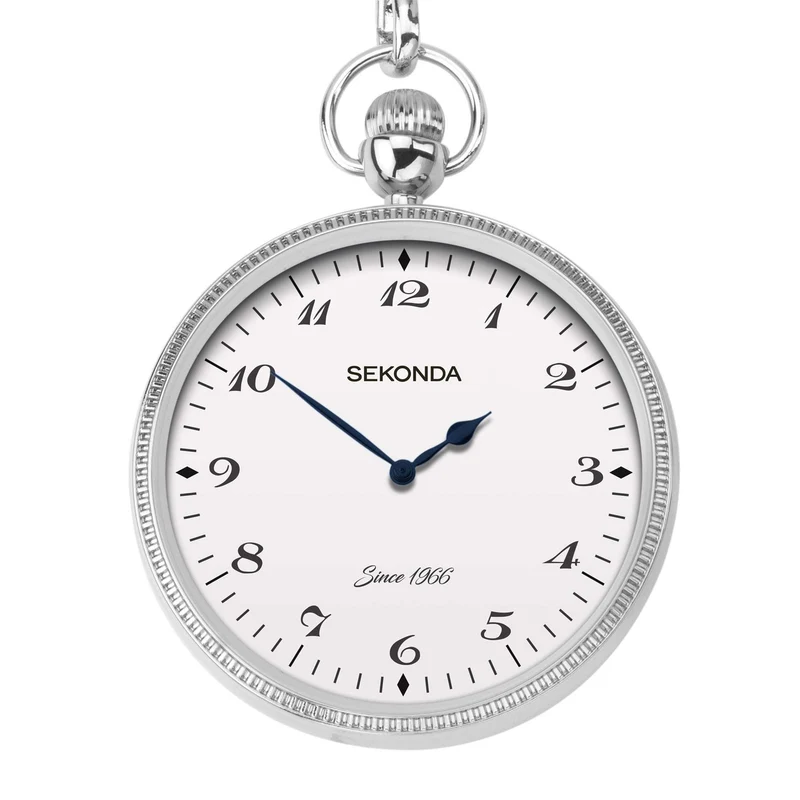 Sekonda Silver IP Alloy Pocket Watch Men's 1792