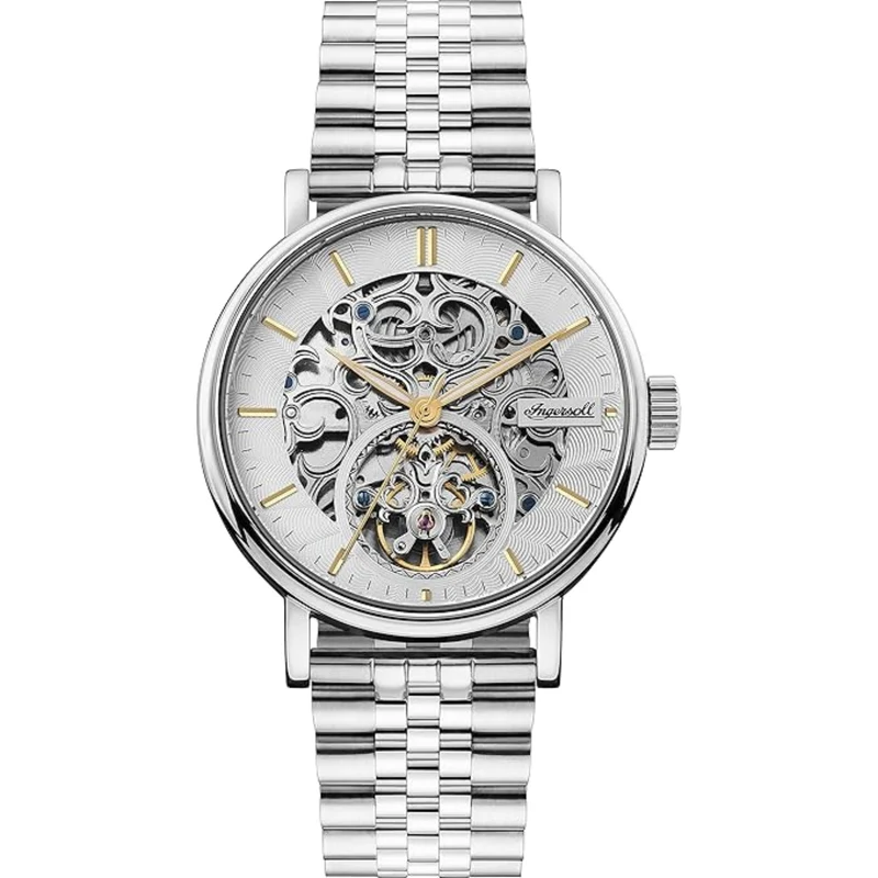 Ingersoll The Charles Automatic Silver Dial Stainless Steel Bracelet Men's Watch I05803B