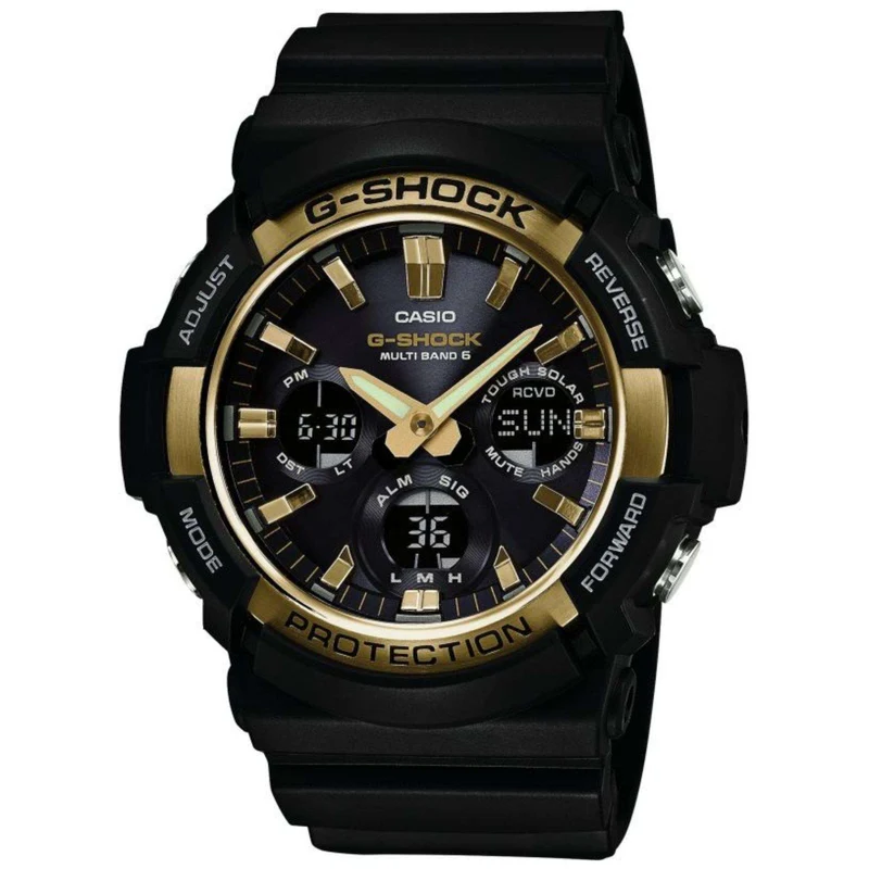 Casio G-Shock Waveceptor Solar Alarm Chronograph Radio Controlled Plastic/Resin Men's Watch GAW-100G-1AER