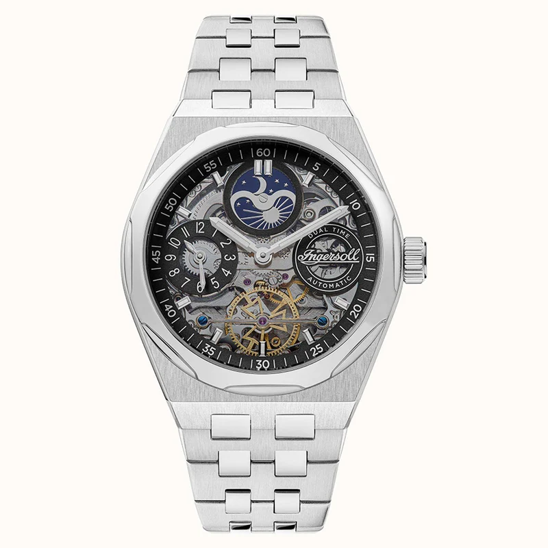 Ingersoll The Broadway Automatic Black Dial Stainless Steel Bracelet Men's Watch I12901