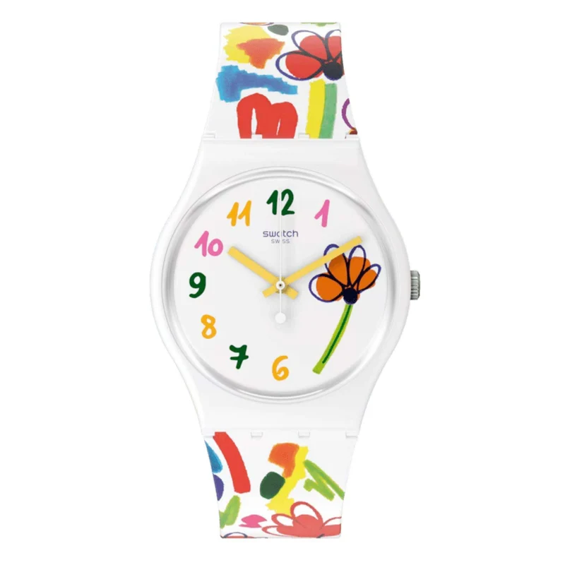 Swatch The March Collection FLOWERZ Quartz Watch SO28W108