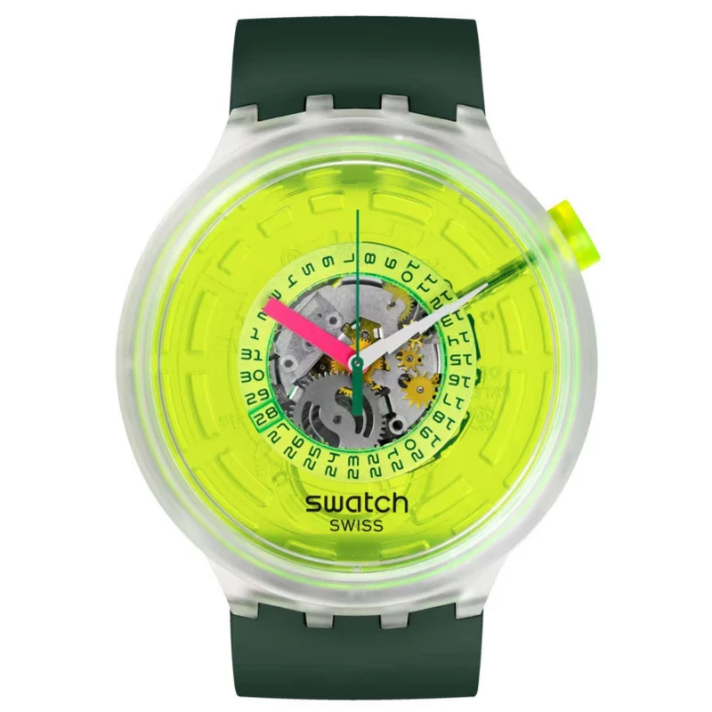Swatch Neon Blinded By Neon Quartz Watch SB05K400