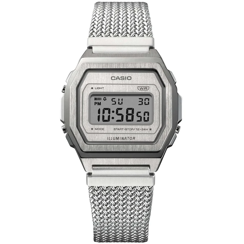 Casio Vintage Lithium Quartz Stainless Steel Watch A1000MA-7EF