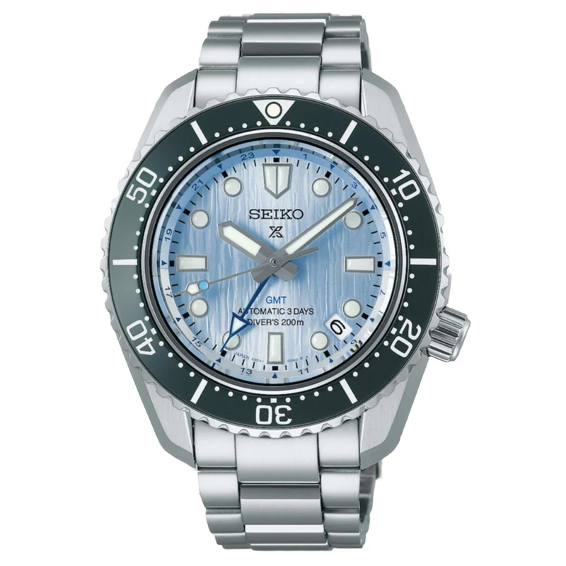 Seiko Prospex ''Glacier'' 110th Anniversary Limited Edition Save The Ocean 3 Day Blue Dial Men's Watch SPB385J1