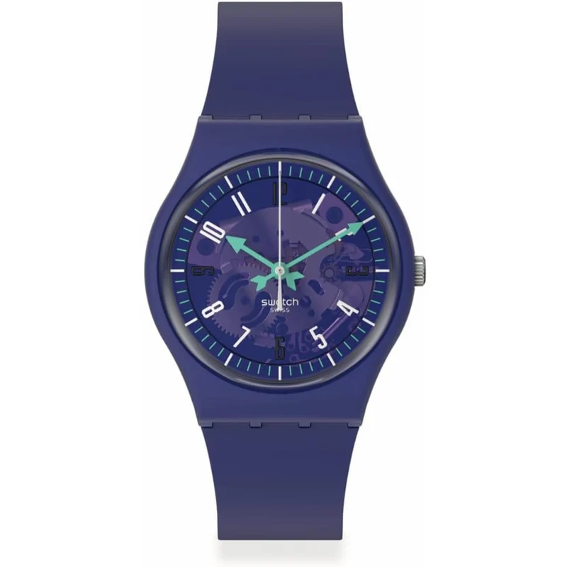 Swatch PHOTONIC PURPLE Purple Silicone Strap Purple Dial Watch SO28V102