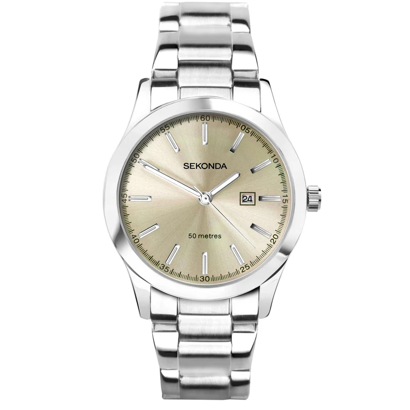 Sekonda ColourPop Brown Dial Stainless Steel Bracelet Ladies Watch 40399