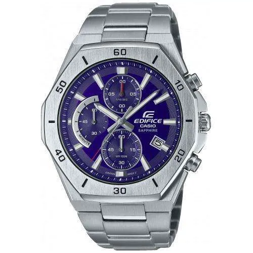 Casio Edifice Blue Dial Stainless Steel Bracelet Watch EFB-680D-2BVUEF