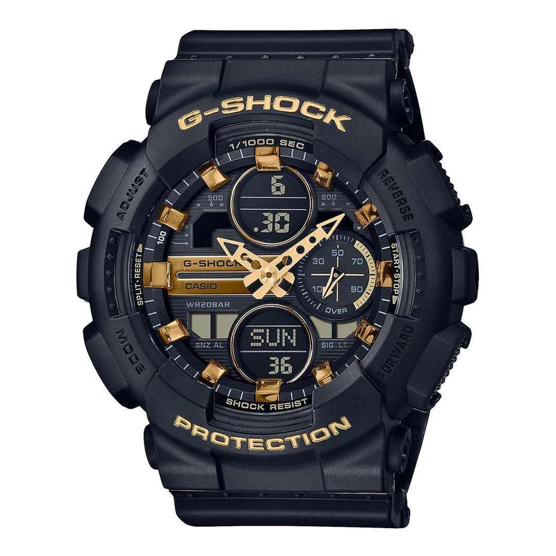 Casio G-Shock Quartz Black Dial Black Silicone Watch GMA-S140M-1AER