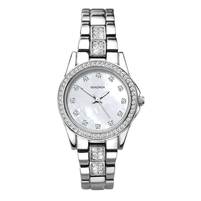 Sekonda Editions Quartz Mother of Pearl Dial Stainless Steel Bracelet Ladies Watch 2841