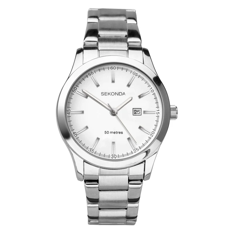 Sekonda ColourPop Quartz White Dial Stainless Steel Bracelet Ladies Watch 40363