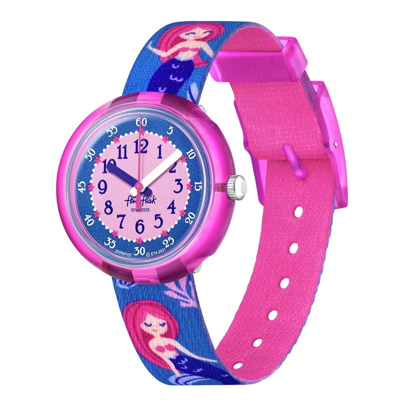 Flik Flak Quartz Purple Strap Kids Watch FPNP107