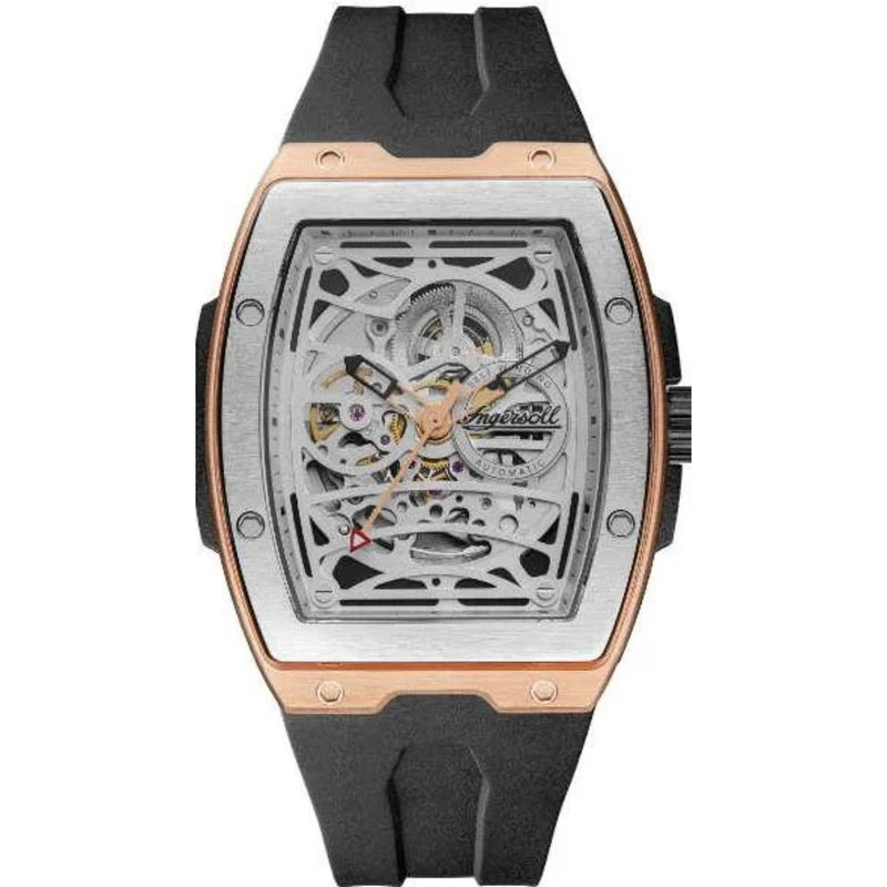 Ingersol The Challenger Automatic Black Strap Men's Watch I12302