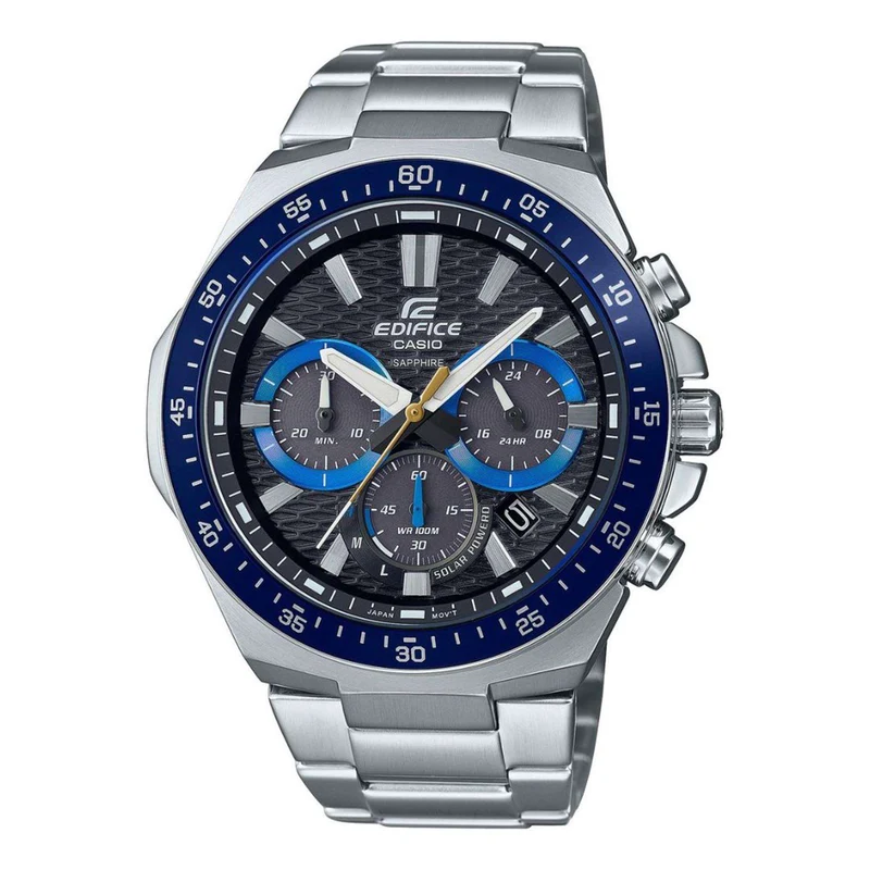 Casio Edifice Solar Quartz Black Dial Stainless Steel Bracelet Men?s Watch EFS-S600D-1A2VUEF