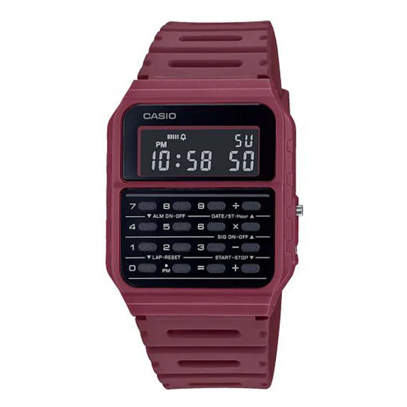 Casio Vintage Quartz Black Dial Resin Strap Calculator Watch CA-53WF-4BEF