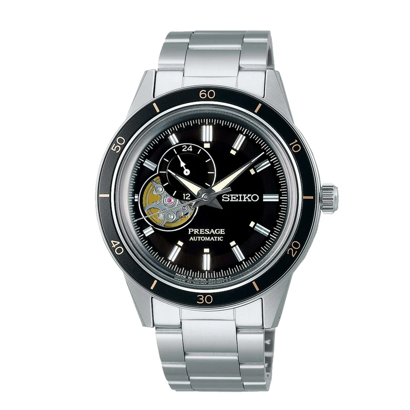 Seiko Presage Style 60'S Automatic Silver Dial Stainless Steel Bracelet Men's Watch SSA425J1