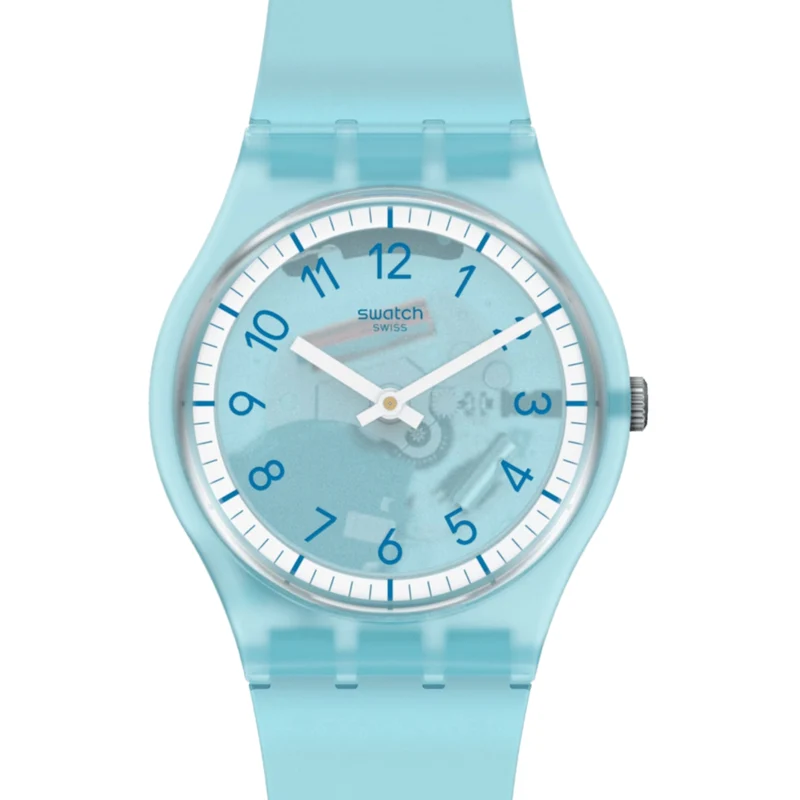 Swatch SwatchPAY! Lightblue Pay! Quartz Blue Dial Silicone Strap Watch SVHS100-5300