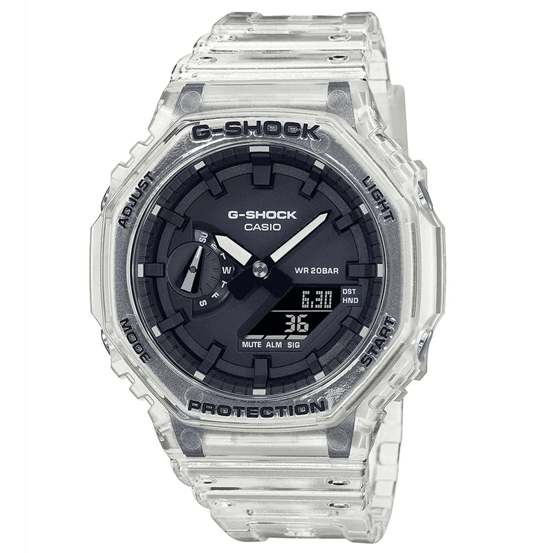 Casio G-Shock 2100 Series 'CasiOak' 45.5mm Analogue-Digital Resin Mens Quartz Watch GA-2100SKE-7AER