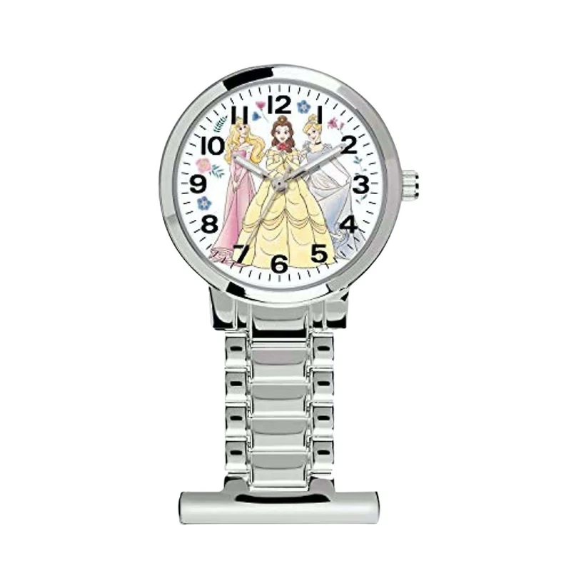 Disney Quartz White Dial Stainless Steel Bracelet Ladies Nurse Watch PN3000ARG