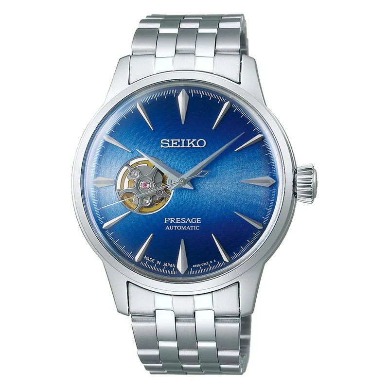 Seiko Presage Cocktail Time Blue Acapulco Automatic Movement Blue Dial Stainless Steel Bracelet SSA439J1