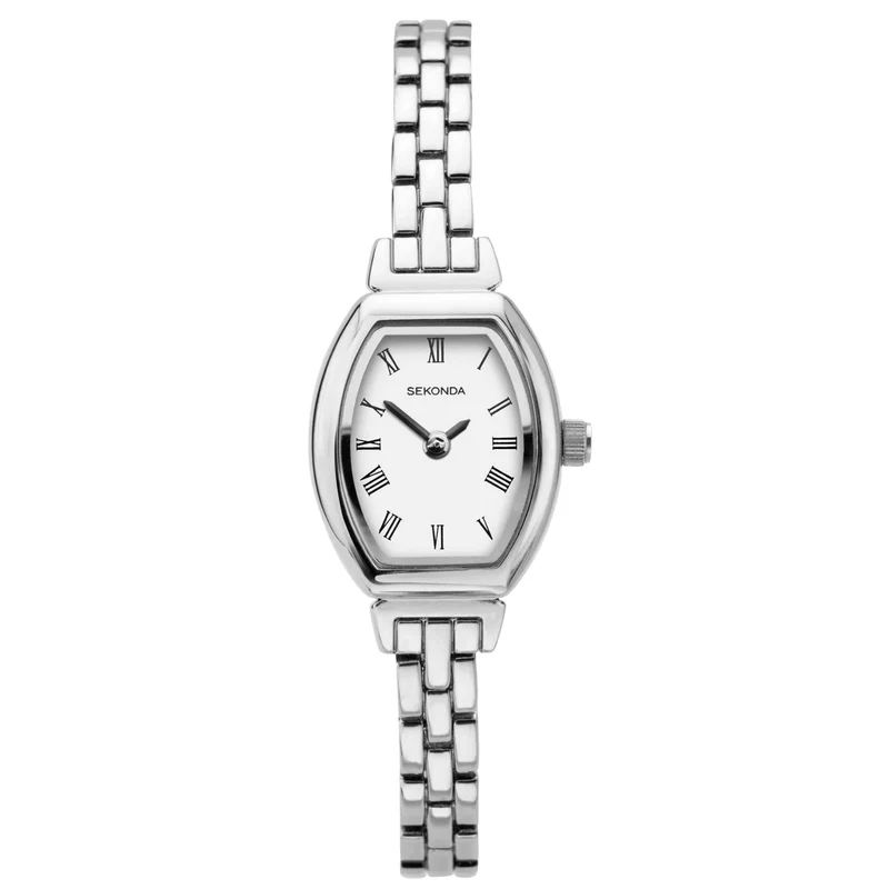 Sekonda Classic Quartz White Dial Stainless Steel Bracelet Ladies Watch 2966