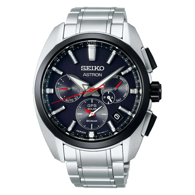 Seiko Astron GPS Solar Black Dial Titanium Bracelet Men's Watch SSH103J1
