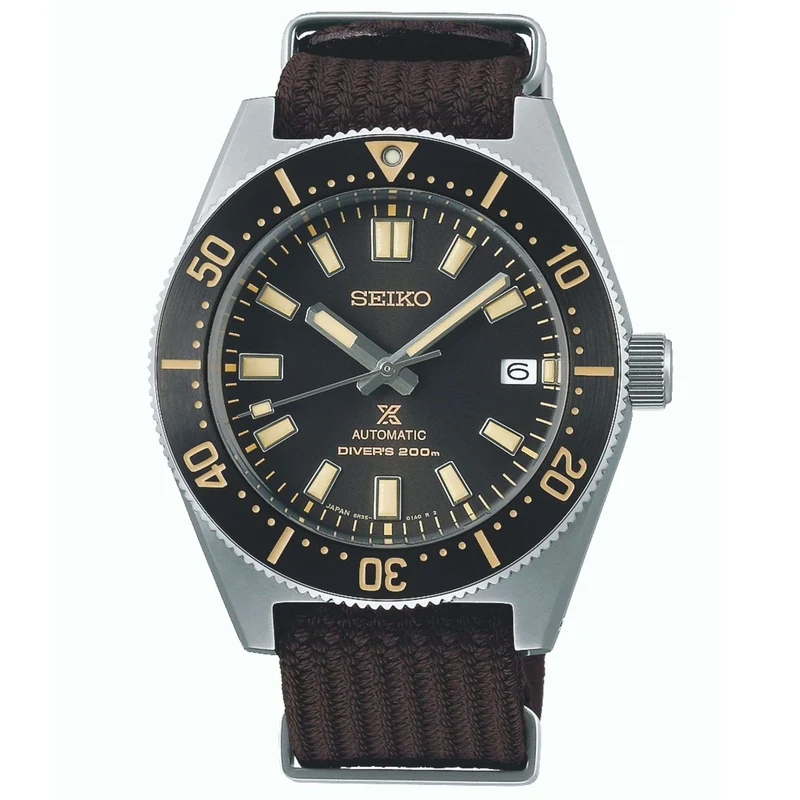 Seiko Prospex First Japanese Diver’s Re-interpretation Automatic Black Dial Nylon Strap Men's Watch SPB239J1