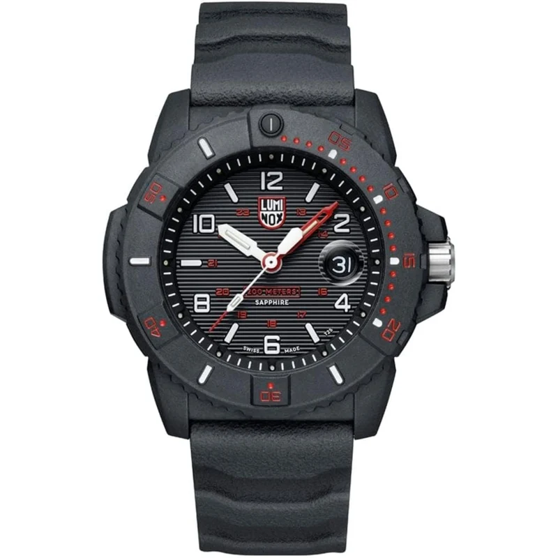 Luminox Navy SEAL 3600 Series Quartz Black Dial Rubber Strap Men's Watch XS.3615