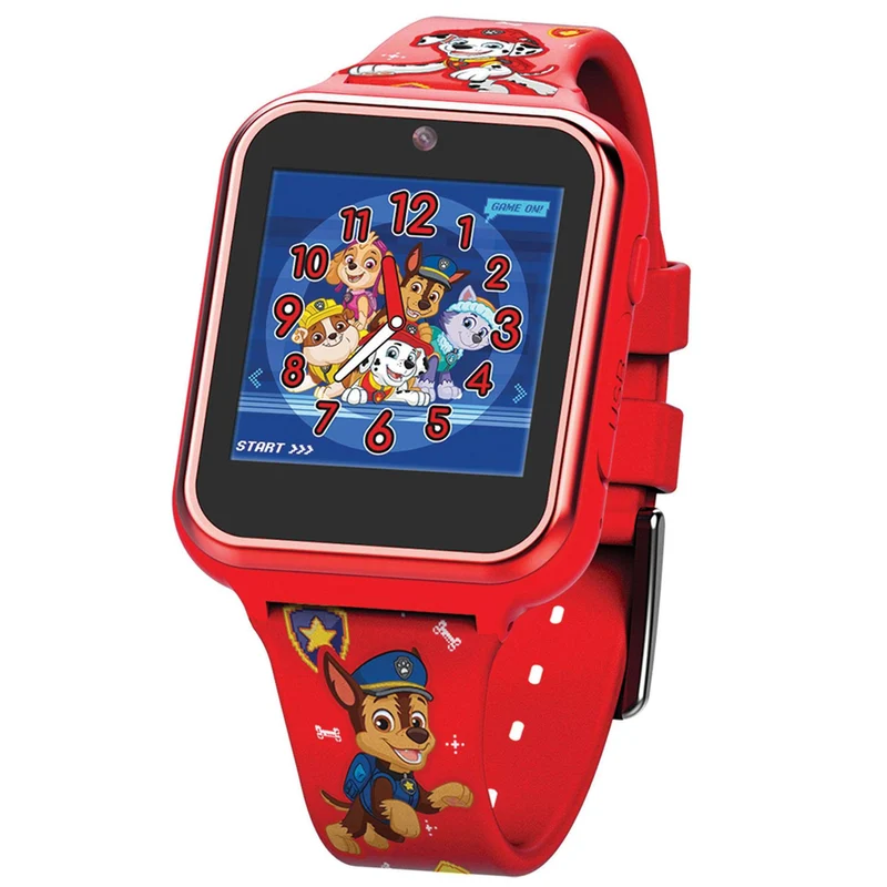 Paw Patrol Quartz Digital Dial Red Rubber Strap Watch PAW4275