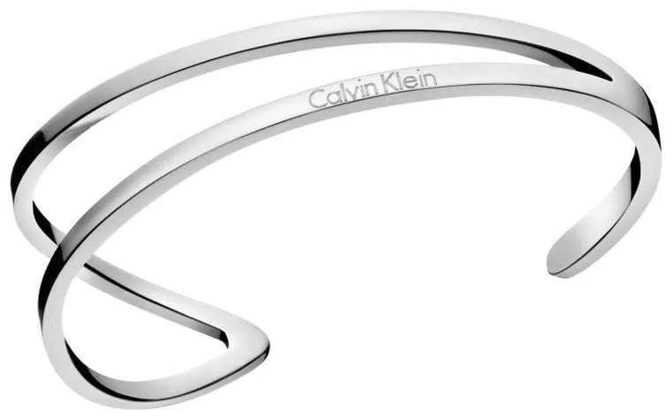 Calvin Klein Silver Stainless Steel Outline Ladies Bangle KJ6VMF00010S