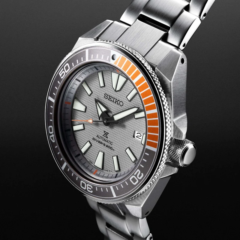 Seiko Prospex Samurai Dawn Grey Dial Limited Edition Men's Watch SRPD03K1