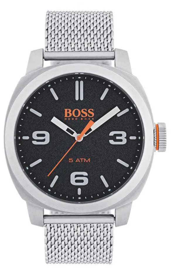 Hugo Boss Orange Cape Town Stainless Steel Mesh Strap Stainless Steel Case Men’s Watch 1550013