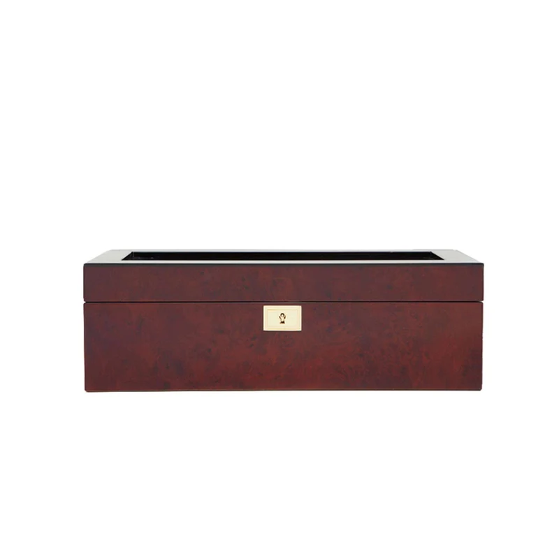 WOLF SAVOY BURL 5-PIECE WATCH STORAGE BOX 461510