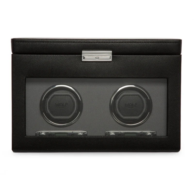 WOLF Double Watch Winder With Storage 456202