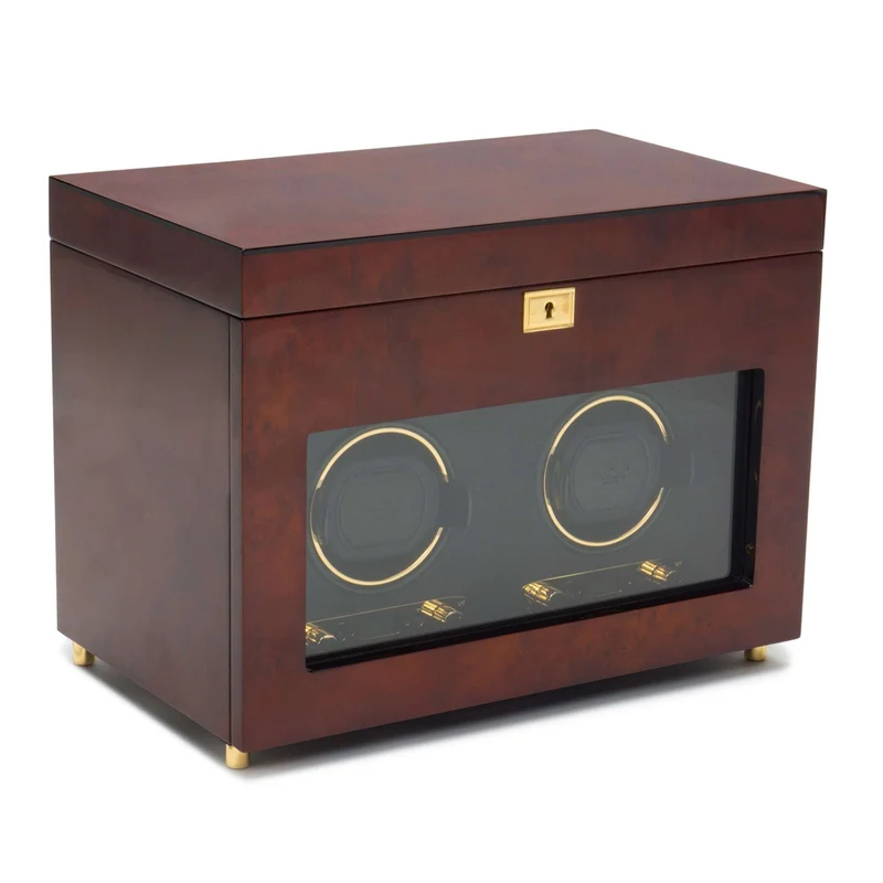 WOLF Savoy Burl Double Watch Winder 454610