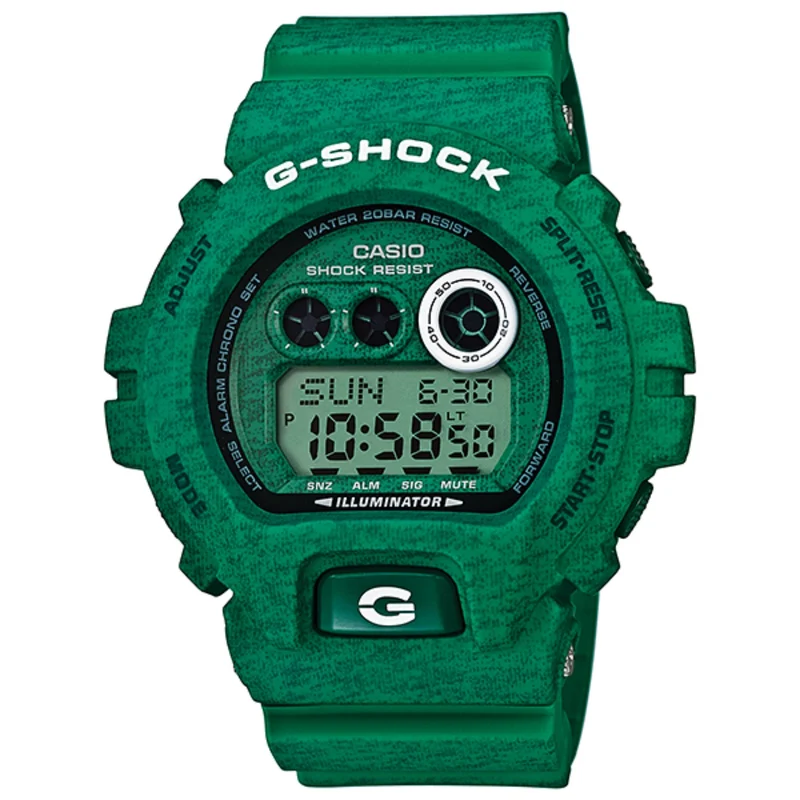 Casio GD-X6900HT-3ER G-Shock - Wristwatch men's, Resin, Band Colour: Green