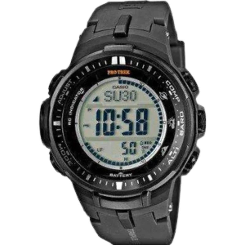 Casio Men's Watch XL Pro Trek Digital Quartz Resin PRW 3000 Single