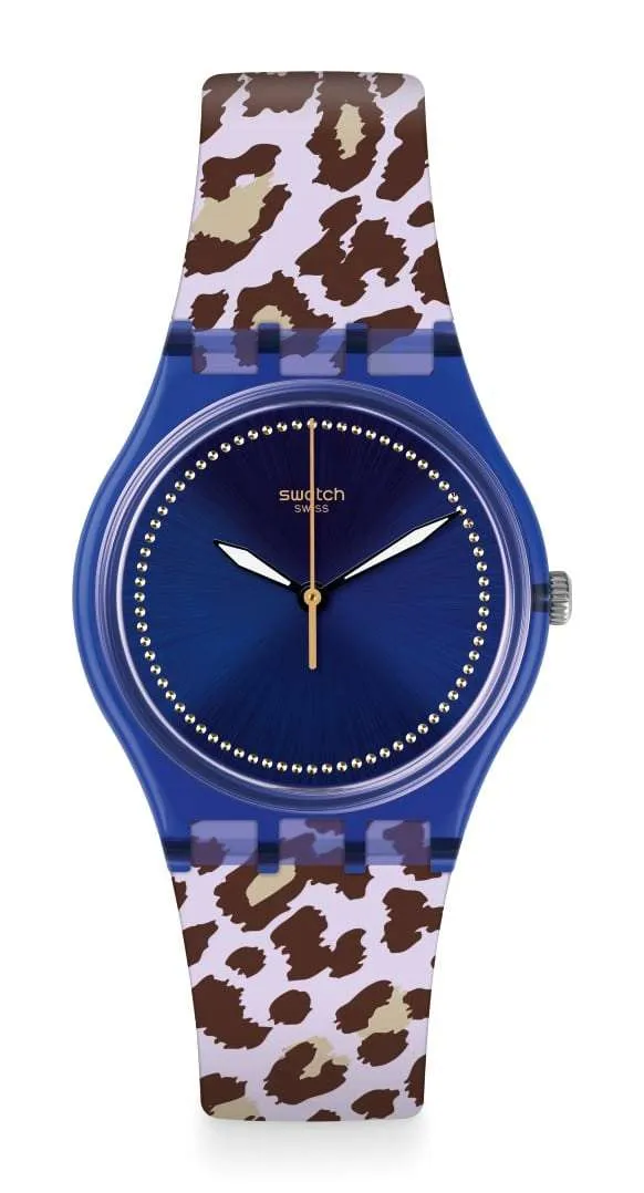 Swatch Wild Chic Ladies' 2017 Xmas Collection Blue Dial Watch GV130
