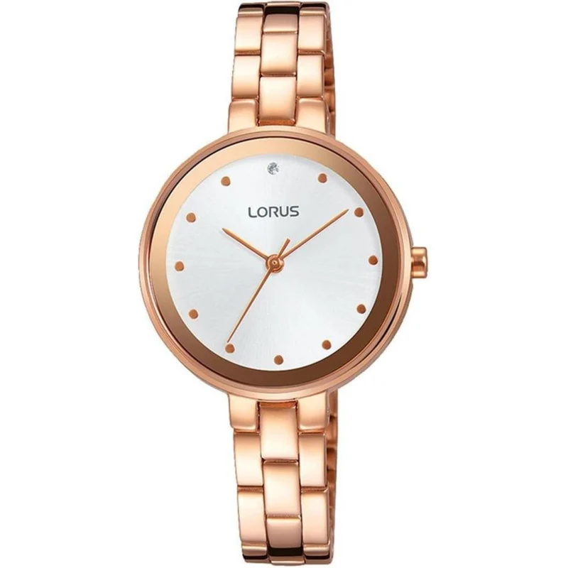 Lorus Dress Rose White Dial Women's Watch RG260LX9