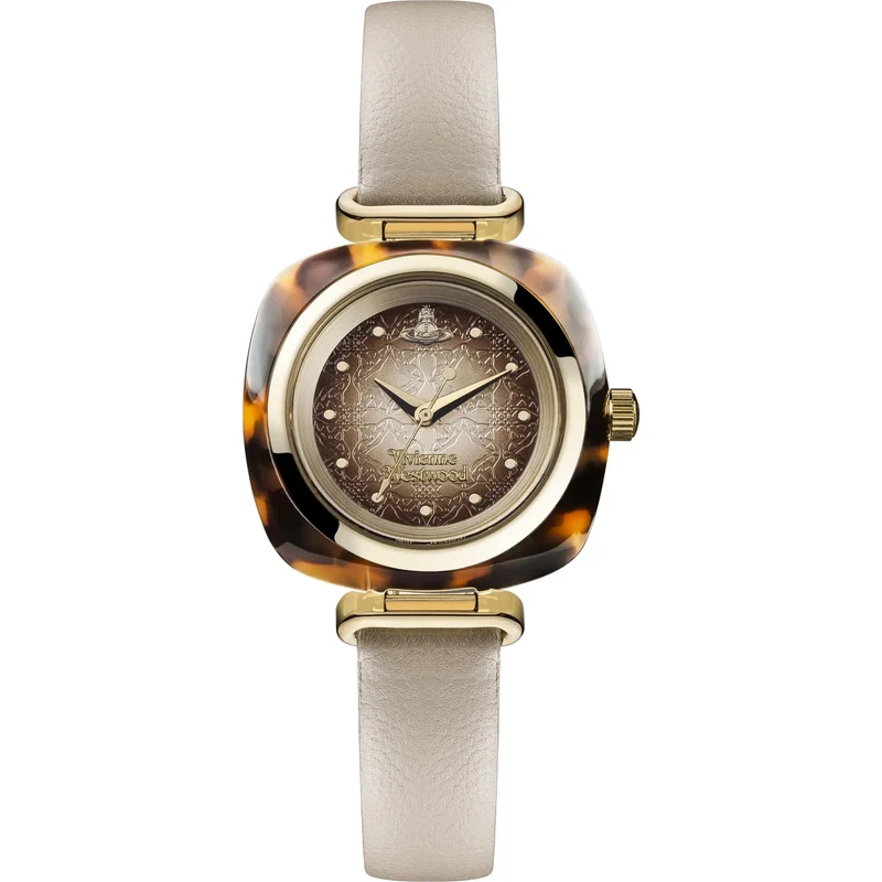Vivienne Westwood Beckton Tortoiseshell Dark Brown Dial Ladies Watch VV141BG
