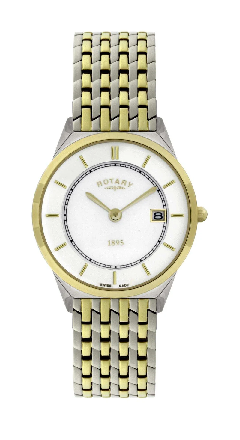 Rotary Ultra Slim Two-Tone Men’s Watch