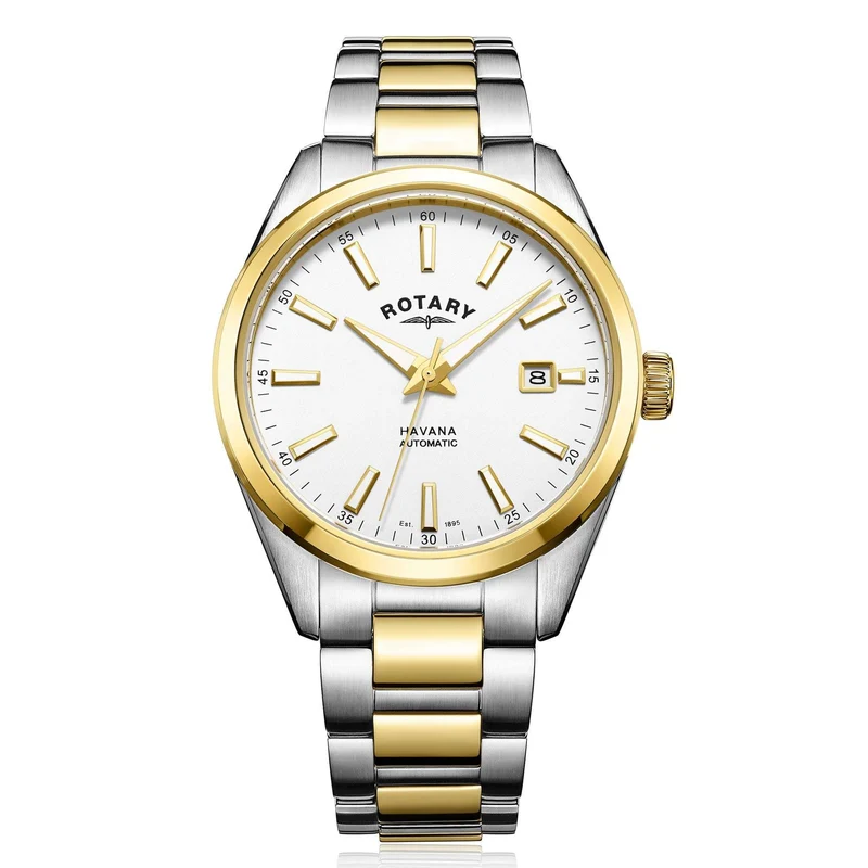 Rotary Havana Two-Tone Stainless Steel Gold Men’s Automatic Watch GB05078/02