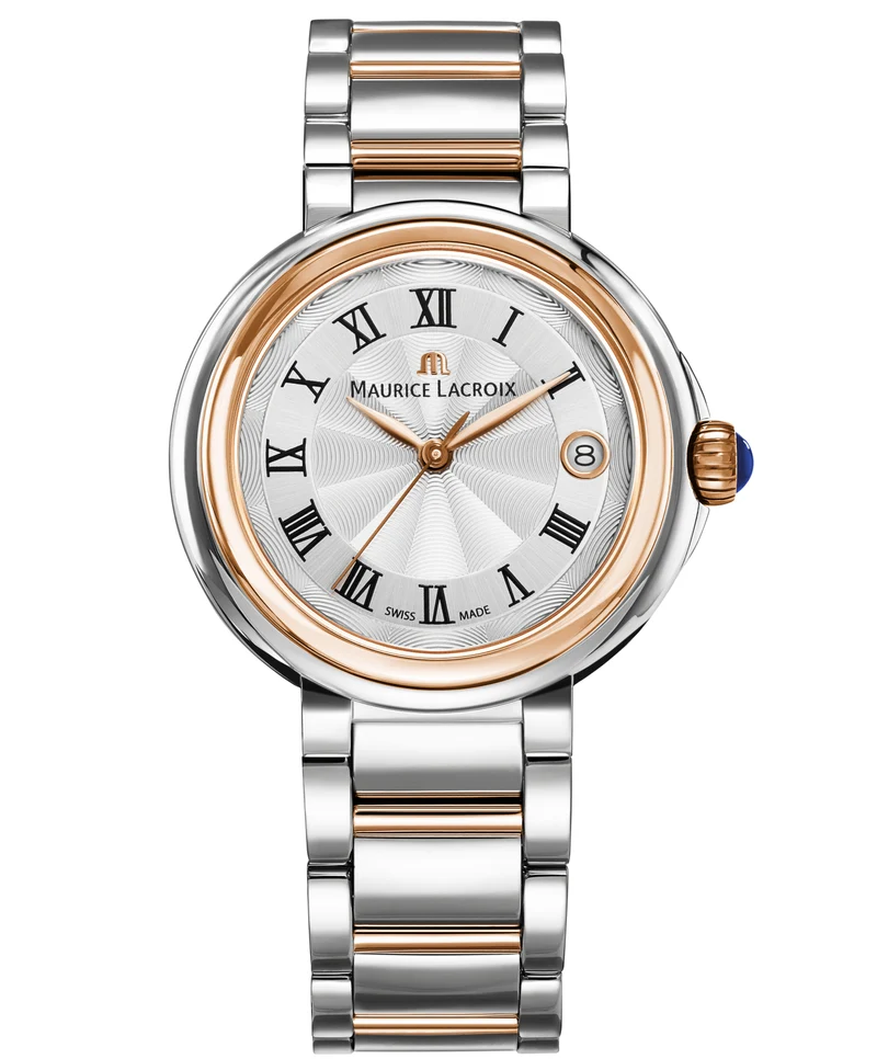 Maurice Lacroix Fiaba Stainless Steel Gold Silver Dial Ladies' Watch FA1007-PVP13-110-1