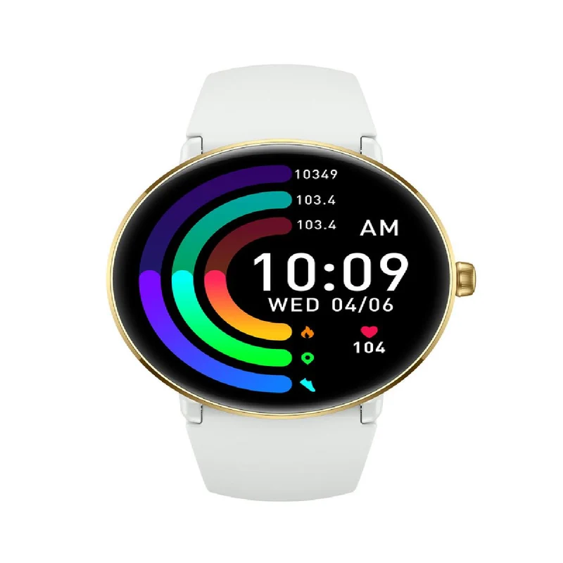 Montre Connectée - Modèle ALOÏZE X1 - Boîtier Acier Inoxydable Et Bracelet Cuir Noir