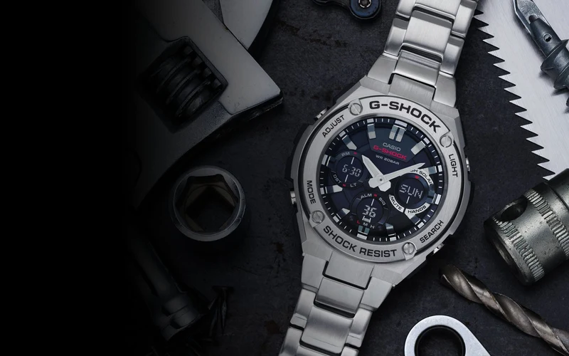 Casio G-Steel Stainless Steel Men's Alarm Chronograph GST-W110D-1AER