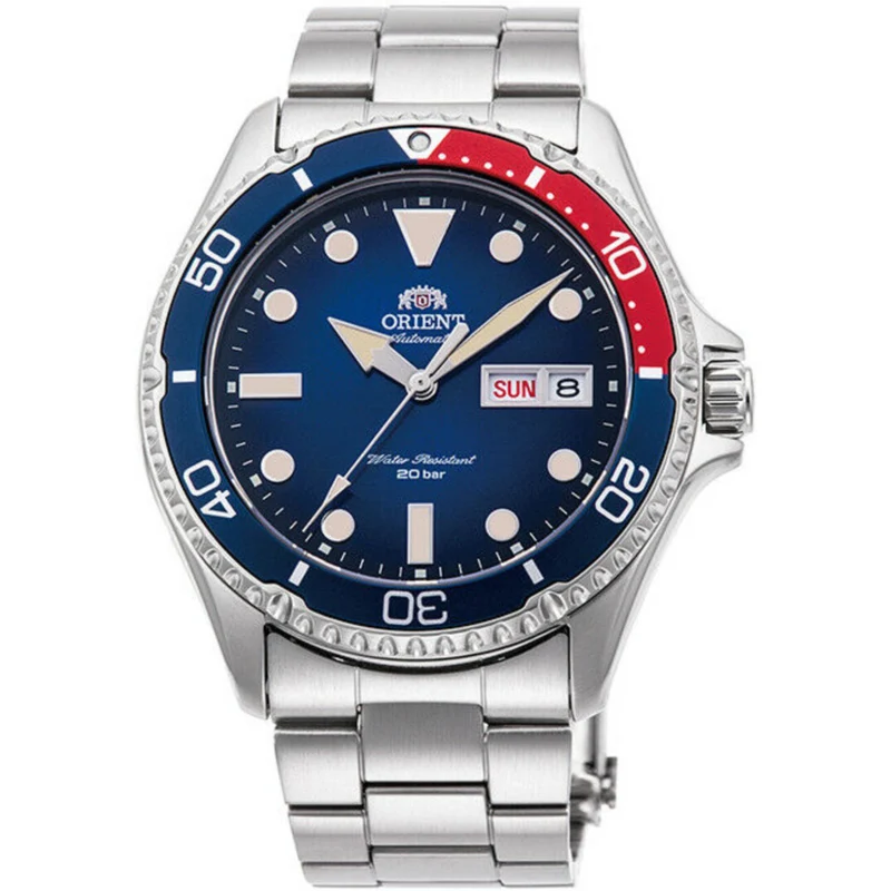 Orient Mako 42mm Blue Dial Steel Mens Automatic Watch RA-AA0812L39B