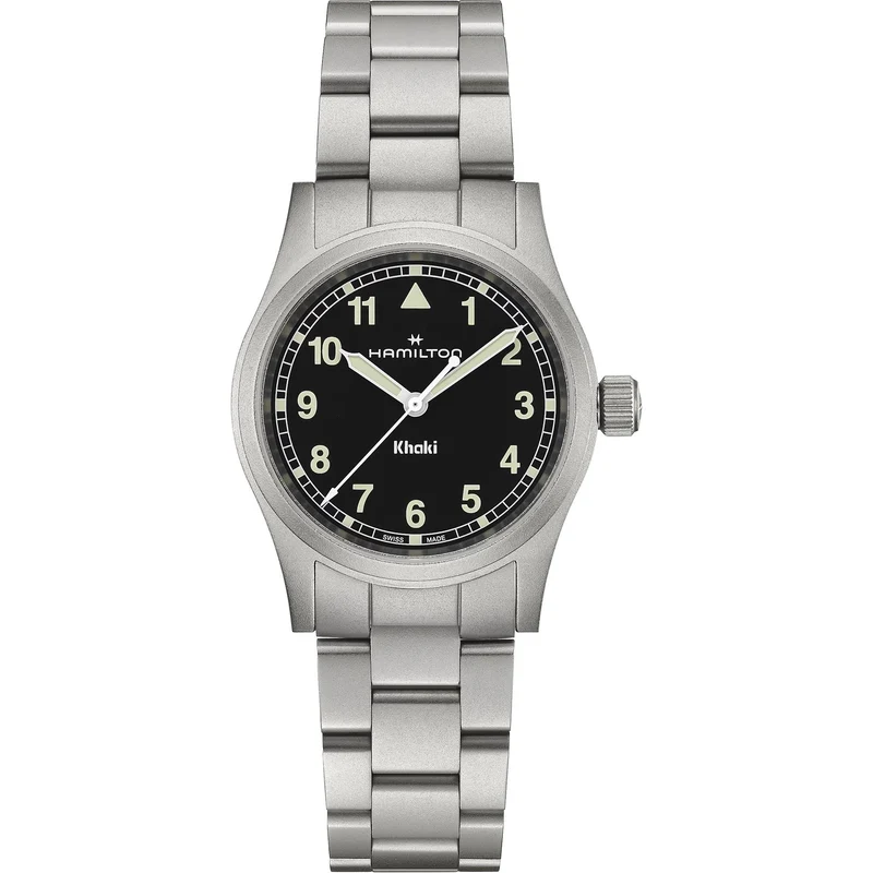 Hamilton Khaki Field 33mm Black Dial Steel Ladies Quartz Watch H69301130